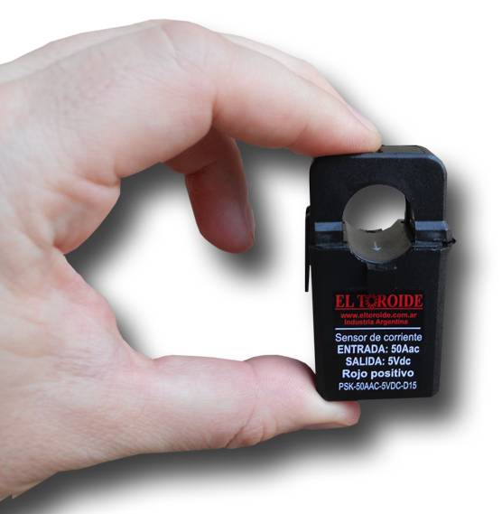 Sensor de corriente núcleo partido PSV-XXXAAC-5VDC-D15 - El Toroide
