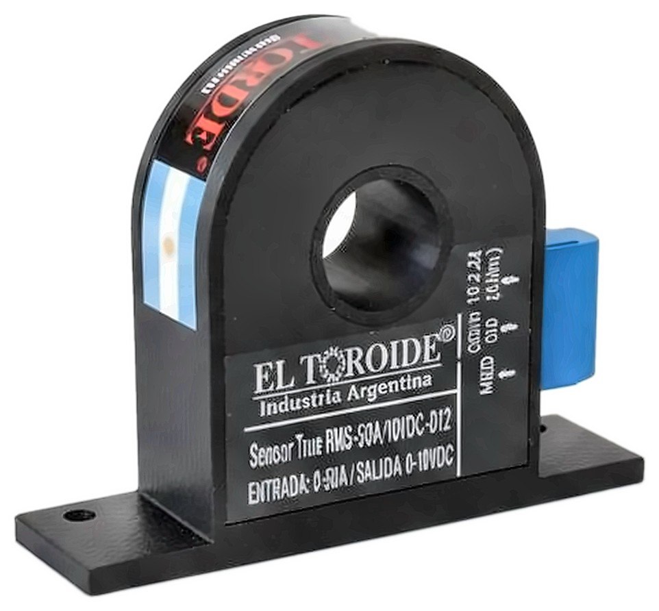 Sensor de corriente True RMS para alterna y continua, salida 0-10Vdc, modelo RSEC - El Toroide